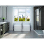 Neptune Rouge - Freestanding One Piece BELGRADE 32x60, with Chrome Drain and Removable Overflow cover, White - White