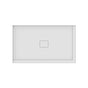 Neptune Rouge - ROUGE shower base 36x60, Central Drain, with Left tiling flange 2 sides, 60'' Opening, White - White