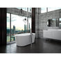 Neptune Rouge - Freestanding One Piece AMAZE 32x60, Oval, Chrome Drain, White - White
