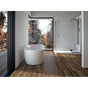 Neptune Rouge - Freestanding One Piece BERLIN 32x66, Rouge-Air, Chrome Drain, White - White