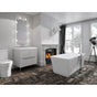 Neptune Rouge - Freestanding One Piece LONDON 30x66, Rouge-Air, Chrome Drain, White - White