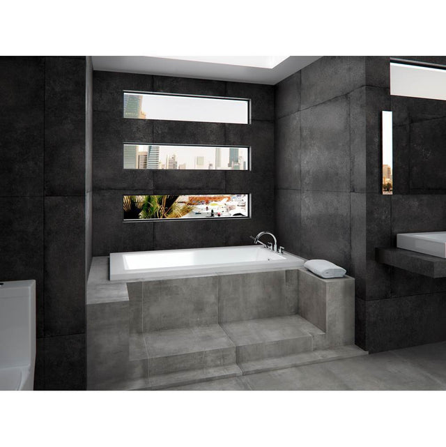 Neptune Rouge - MUNICH bathtub 32x60, Rouge-Air, White - White