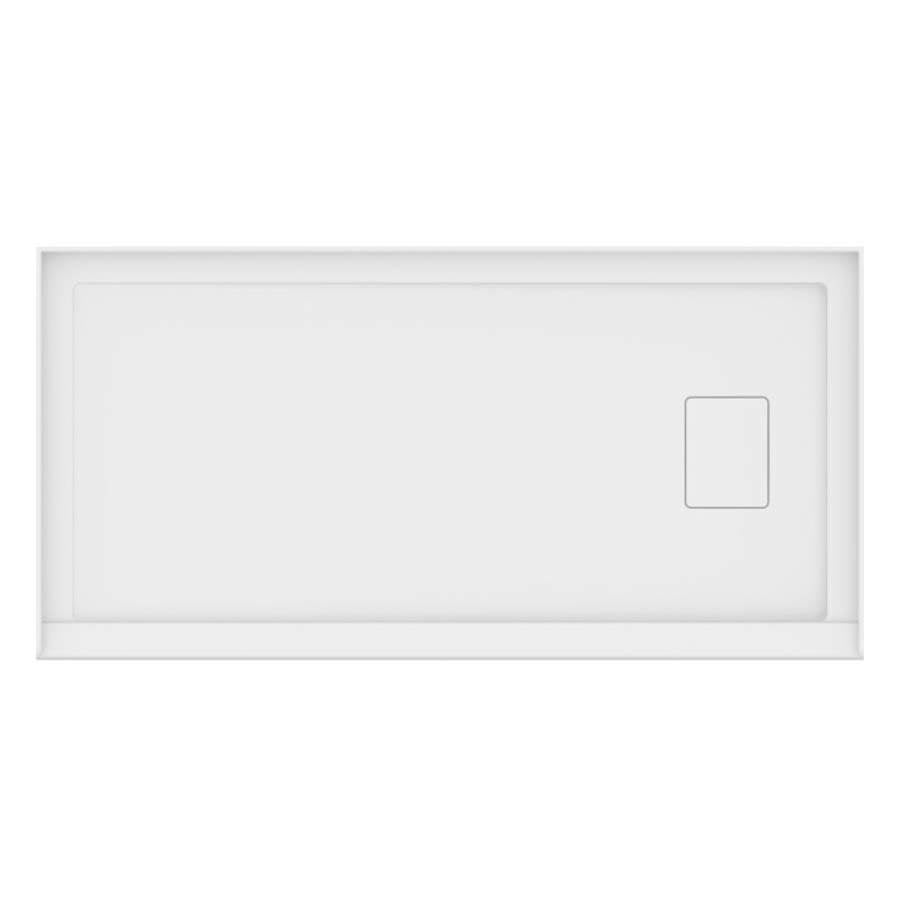 Neptune Rouge - ROUGE shower base 30x60, Right Drain, with tiling flange 3 sides, 60'' Opening, White - White