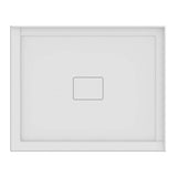 ROUGE shower base 34x42, Central Drain, with Right tiling flange 2 sides, 42'' Opening, White