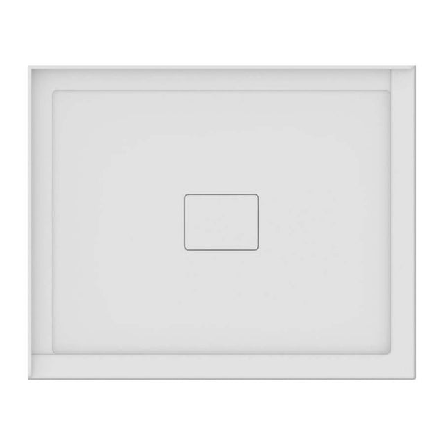 Neptune Rouge - ROUGE shower base 34x42, Central Drain, with Left tiling flange 2 sides, 42'' Opening, White - White