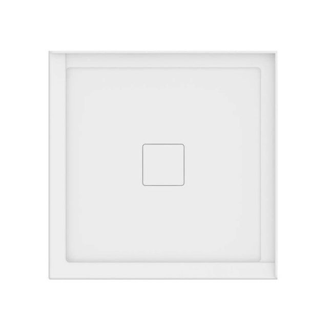 Neptune Rouge - ROUGE shower base 36x36, Central Drain, with tiling flange 2 sides, White - White