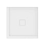 Neptune Rouge - ROUGE shower base 36x36, Central Drain, with tiling flange 2 sides, White - White