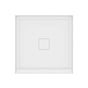 Neptune Rouge - ROUGE shower base 36x36, Central Drain, with tiling flange 3 sides, White - White