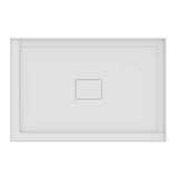 ROUGE shower base 32x48, Central Drain, with Right tiling flange 2 sides, 48'' Opening, White
