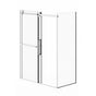 Neptune Rouge - EXALT 3260 sliding shower door, Black/Clear - Black, Clear
