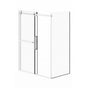 Neptune Rouge - EXALT 3660 sliding shower door, Black/Clear - Black, Clear