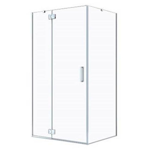Neptune Rouge - AZELIA 3260 Pivoting shower door, Chrome/Clear - Chrome, Clear