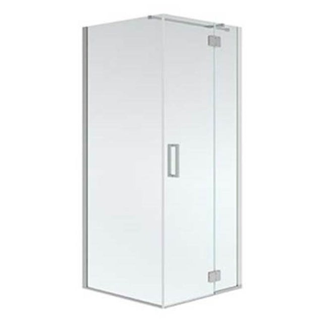 Neptune Rouge - AZELIA 3636 Pivoting shower door, Chrome/Clear - Chrome, Clear
