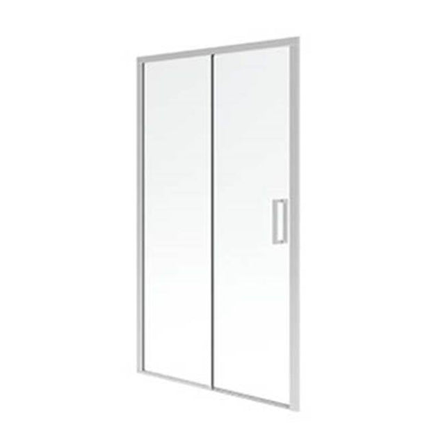 Neptune Rouge - SELLA 48 6mm sliding shower door, Chrome/Clear - Chrome, Clear