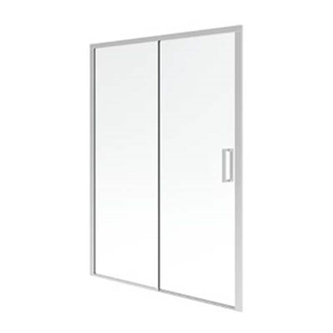Neptune Rouge - SELLA 60 6mm sliding shower door, Chrome/Clear - Chrome, Clear
