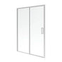 Neptune Rouge - SELLA 60 6mm sliding shower door, Chrome/Clear - Chrome, Clear