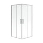 Neptune Rouge - SELLA 3636 6mm sliding shower door, Chrome/Clear - Chrome, Clear