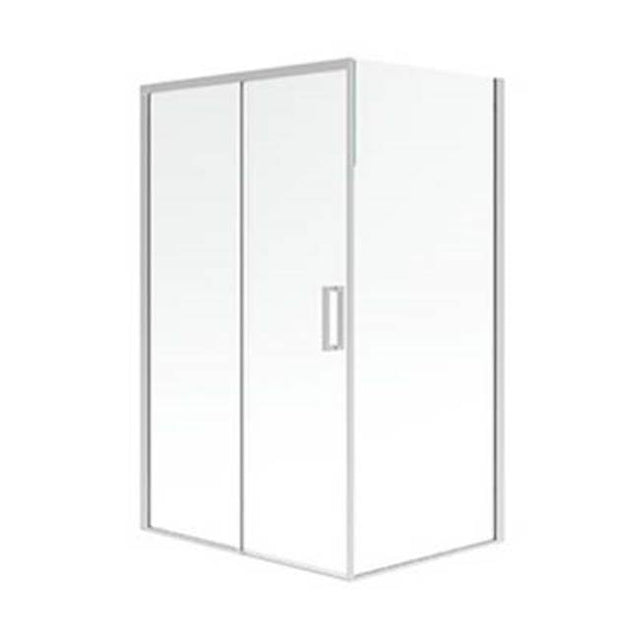 Neptune Rouge - SELLA 3648 6mm sliding shower door, Chrome/Clear - Chrome, Clear