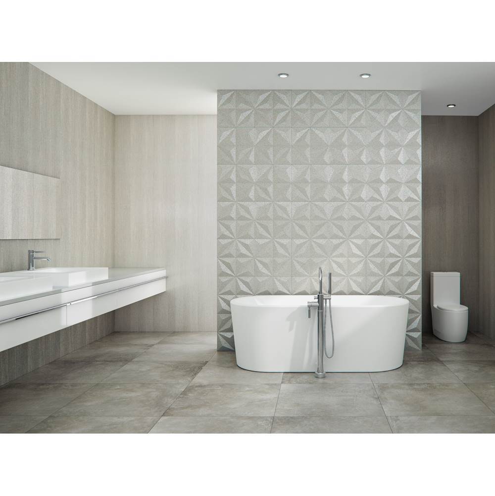Neptune Rouge - Freestanding One Piece NICE 32x66, Mass-Air, Chrome Drain, White - White