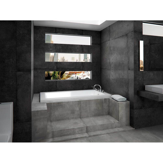 Neptune Rouge - Impact Bathtub 34X66, Mass-Air, Chrome Drain, White - White