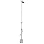 Outdoor Shower - Free Standing Single Supply Shower - ADA Metered Valve, 4'' Shower Head, Hose Bibb, Foot Shower
