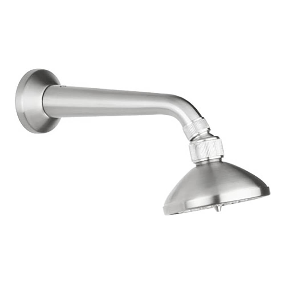 Outdoor Shower - Shower Head Set - 4'' Shower Head, 8'' Arm - Satin