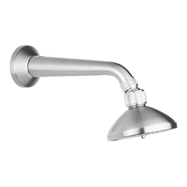 Outdoor Shower - Shower Head Set - 4'' Shower Head, 8'' Arm - Satin