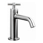 Outdoor Shower - Single Supply Faucet - ''Smooth'' Cross Handle - Satin
