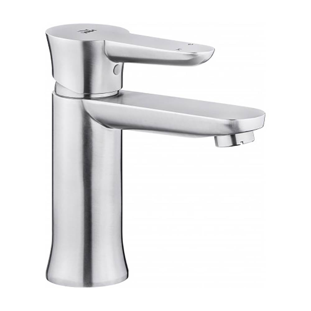 Outdoor Shower - Hot & Cold Faucet - ''Riviera'' Lever Handle - 316 Stainless Steel - Satin