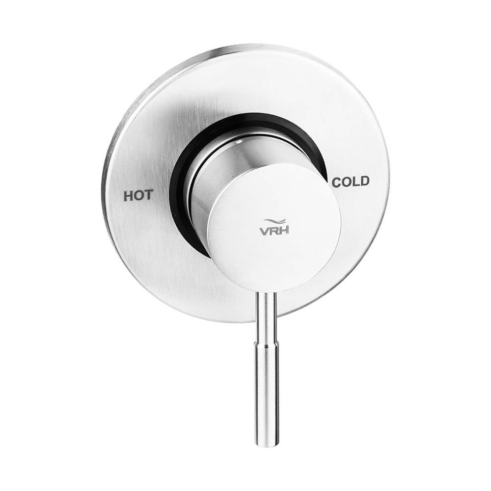 Outdoor Shower - Concealed Hot & Cold Valve - ''Marathon'' Lever Handle - Satin