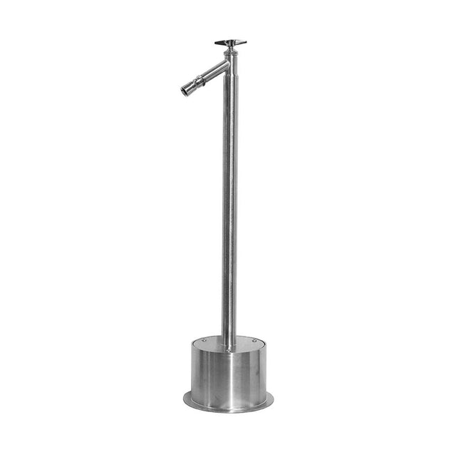 Outdoor Shower - Free Standing Single Supply Cross Handle Foot Shower
