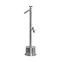 Outdoor Shower - Free Standing Single Supply Cross Handle Foot Shower, Hose Bibb