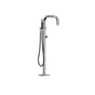 Outdoor Shower - 'Boss'' Free Standing Hot & Cold Tub Filler - Hand Spray - Mirror