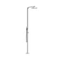 Outdoor Shower - 'Classy'' Free Standing Single Supply Shower Unit -  Hand Spray - 12'' Shower Head - Mirror