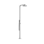 Outdoor Shower - 'Classy'' Free Standing Hot & Cold Shower Unit -  Hand Spray - 12'' Shower Head - Mirror