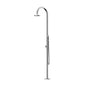 Outdoor Shower - 'Origo'' Free Standing Hot & Cold Shower Unit - Hand Spray - 8'' Shower Head - Mirror