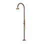 Outdoor Shower - 'Origo'' Free Standing Single Supply Copper Shower Unit - Hand Spray - 8'' Brass Shower Head
