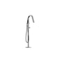 Outdoor Shower - 'Twiggy'' Free Standing Hot & Cold Tub Filler - Hand Spray - Satin