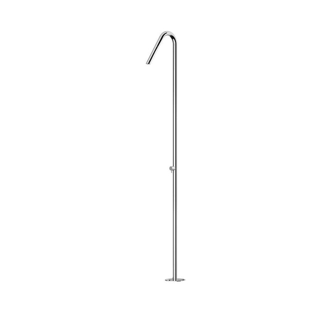 Outdoor Shower - 'Twiggy Rain'' Free Standing Single Supply Shower Unit - Concealed Shower Head - Mirror(replaces FTA-CS40-C)