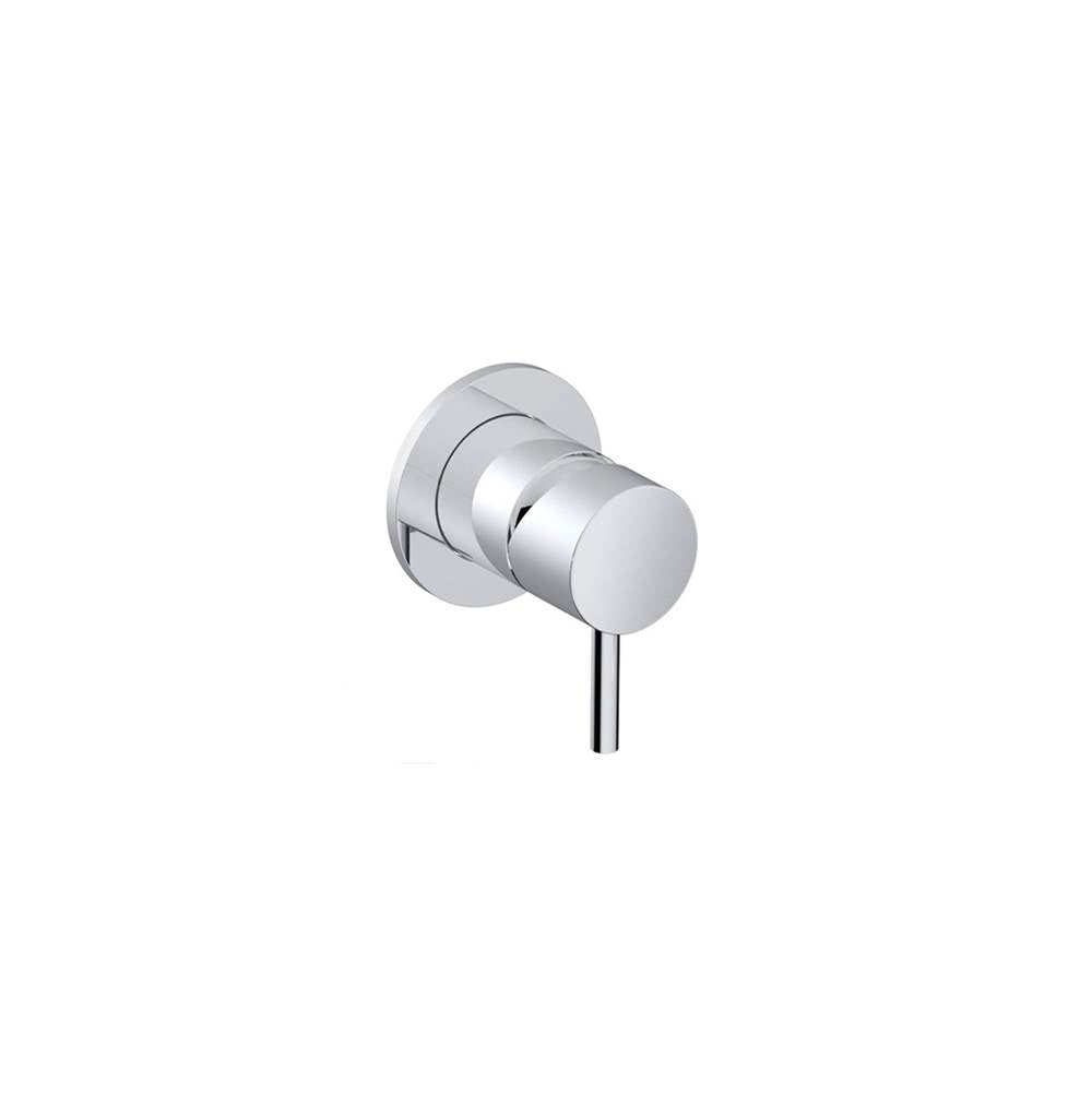 Outdoor Shower - 'Waterline'' Concealed Hot & Cold Valve - Satin