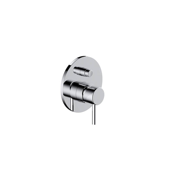 Outdoor Shower - 'Waterline'' Concealed Hot & Cold Valve with 2-way Diverter - Satin