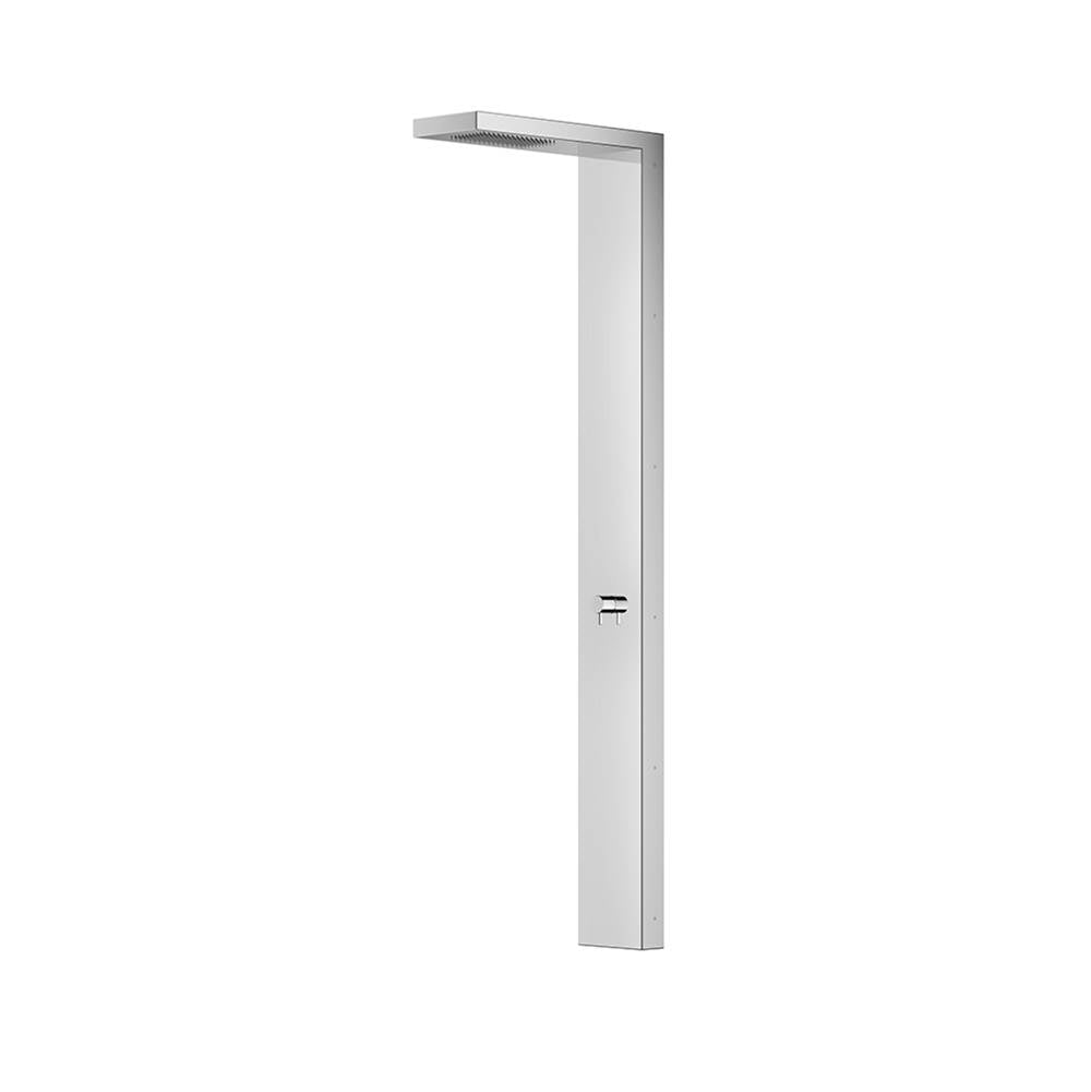 Outdoor Shower - 'In & Out'' Wall Mount Single Supply Shower Panel - Concealed Shower Head - Satin