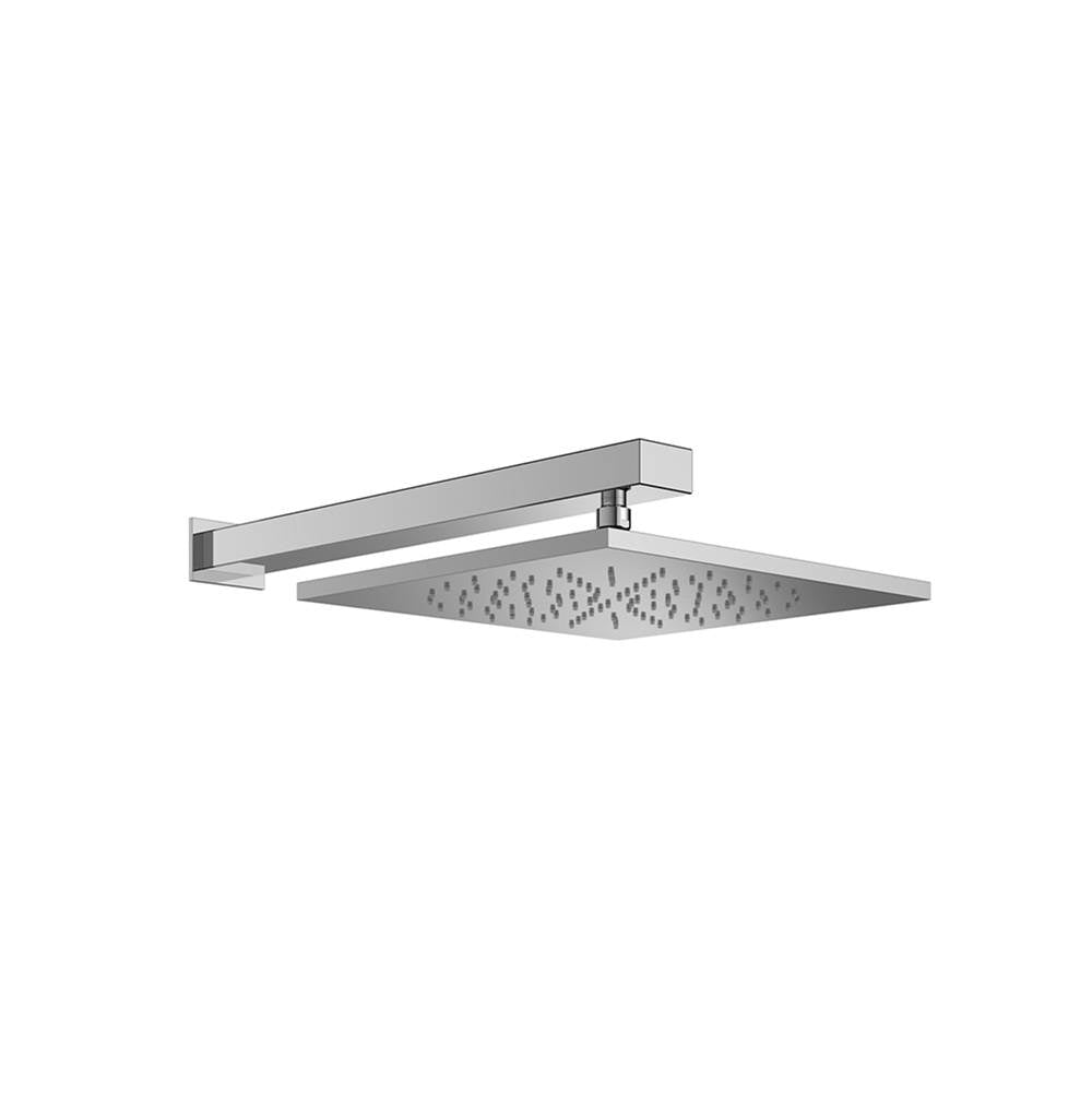 Outdoor Shower - 'Waterline'' 12'' Square Shower Head with 18'' Arm - Satin(previous model: FTA-SA53Q-SHA-S)