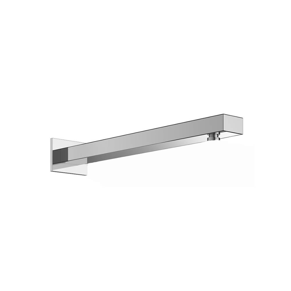 Outdoor Shower - 'Waterline'' 18'' Rectangular Shower Arm - 2-3/4''x3-1/2'' - Satin