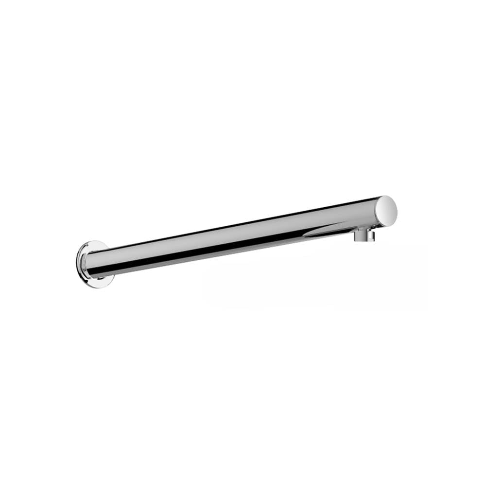 Outdoor Shower - 'Waterline'' 18'' Round Shower Arm - 1-1/4'' dia. - Mirror