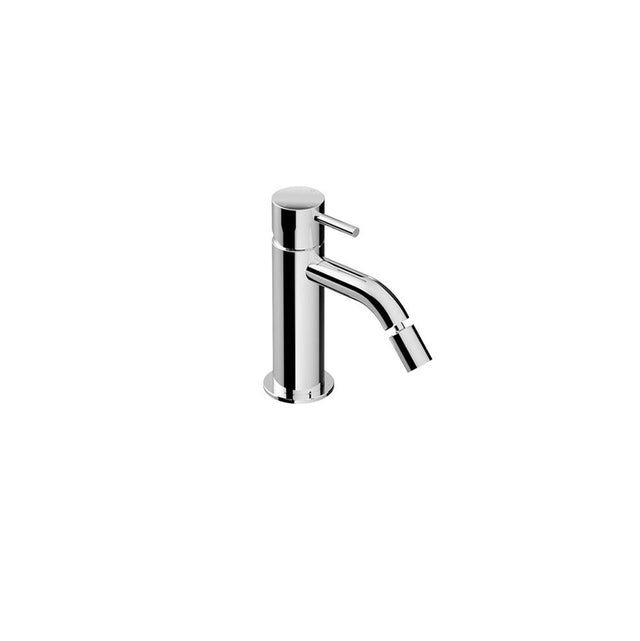 Outdoor Shower - 'Waterline'' Hot & Cold Single Handle Faucet with Swivel Spout - Satin