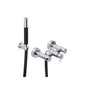 Outdoor Shower - 'Waterline'' Wall Mount Hot & Cold Hand Spray - Single Handle Valve - Mirror