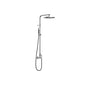 Outdoor Shower - 'Waterline'' Wall Mount Single Supply Shower Unit - Hand Spray - 12'' Shower Head - Mirror