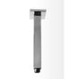 Outdoor Shower - 8'' Square Ceiling Mount Shower Head Arm - Satin