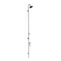 Outdoor Shower - Wall Mount Single Supply Shower - Cross Handle Valve, 4'' Shower Head, Foot Shower